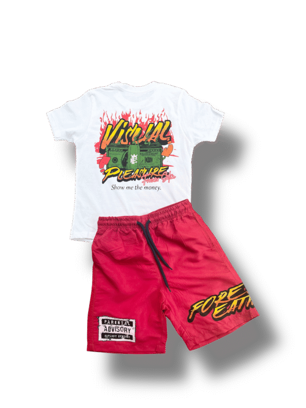 Kids "Visual Pleasure" Windbreaker Short Set - Image 2