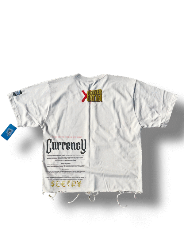 "Hustle Or Be Broke" Heavyweight Cropped Shirt - Image 2