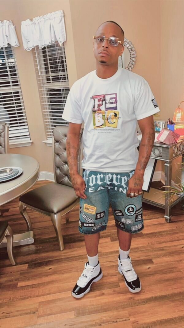 Forever Eatin PatchWork Jorts - Image 3