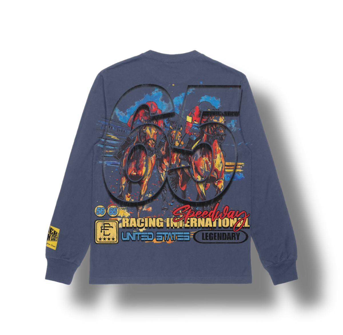 "65 Horsepower" Ash Heavyweight Long Sleeve - Image 2